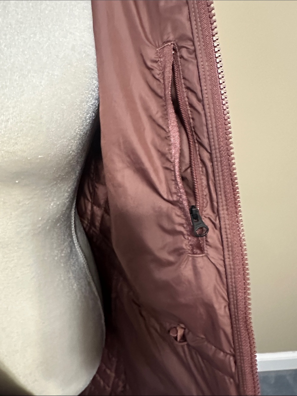 The North Face Women's Hooded Quilted Long Puffer Jacket - Mauve Brown - Picture 4 of 11